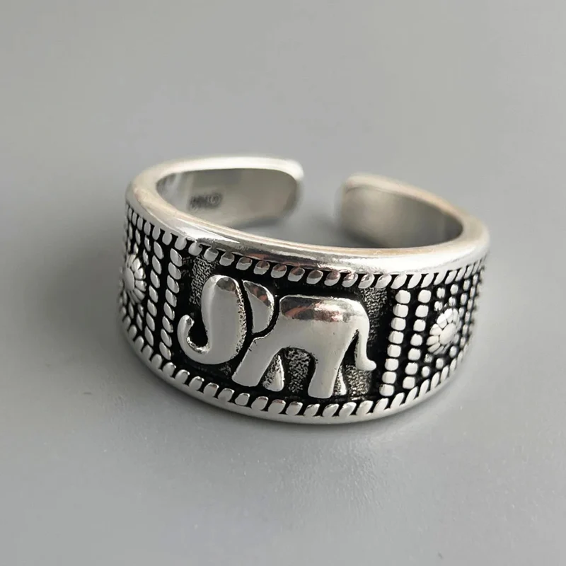 Bague Éléphant Ethnique