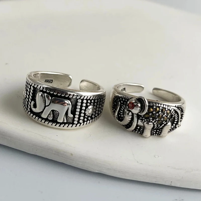 Bague Éléphant Ethnique
