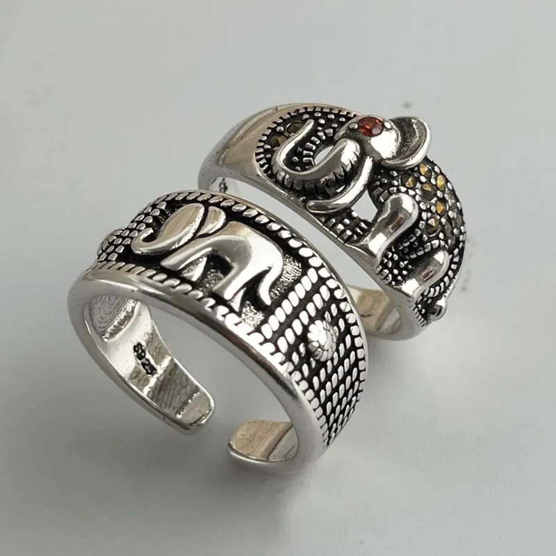 Bague Éléphant Ethnique