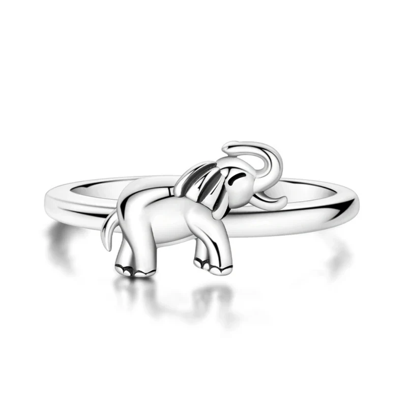 Bague Éléphant Argent Femme