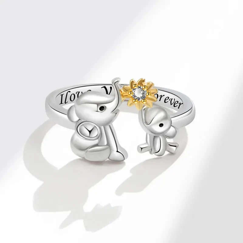 Bague Éléphant I Love You