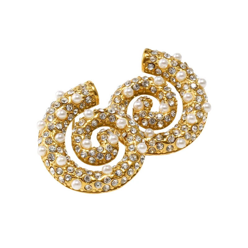 Boucles d'Oreilles Coquillages Cristaux