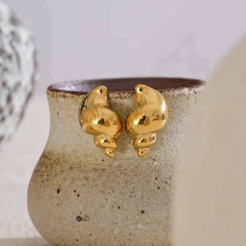 Boucles d'Oreilles Coquillage Marin