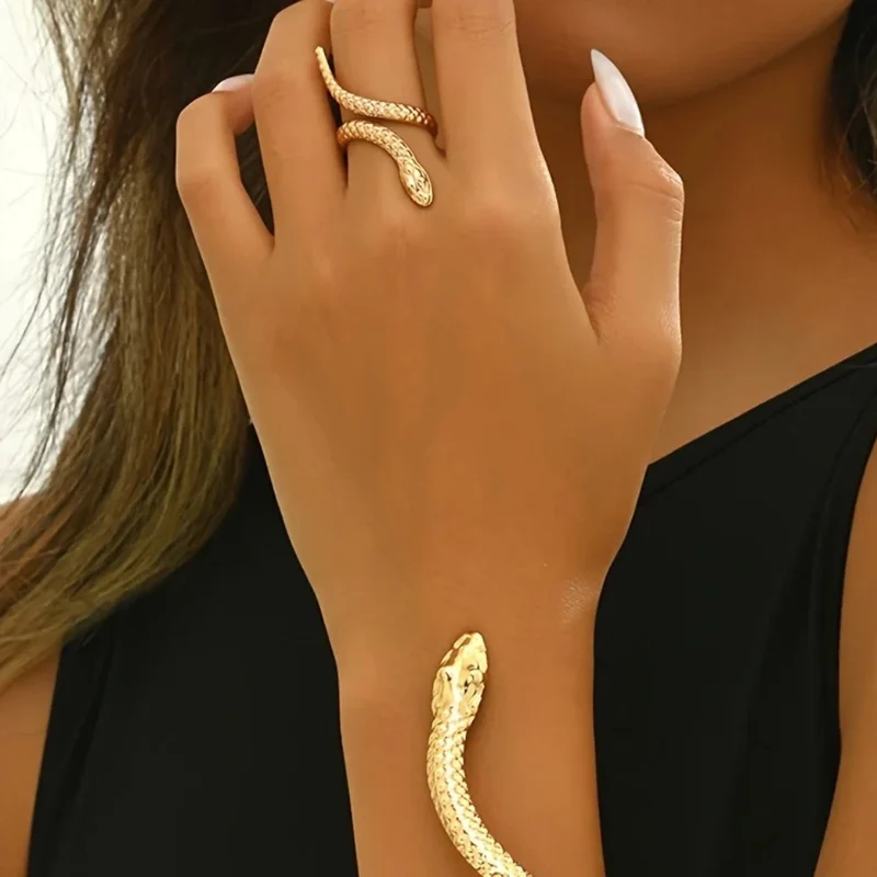 Bague Serpent Dorée
