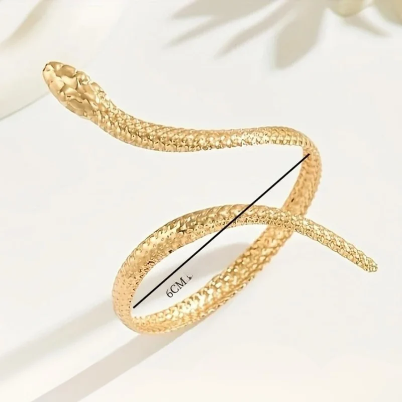 Bracelet Avant-Bras Serpent Doré
