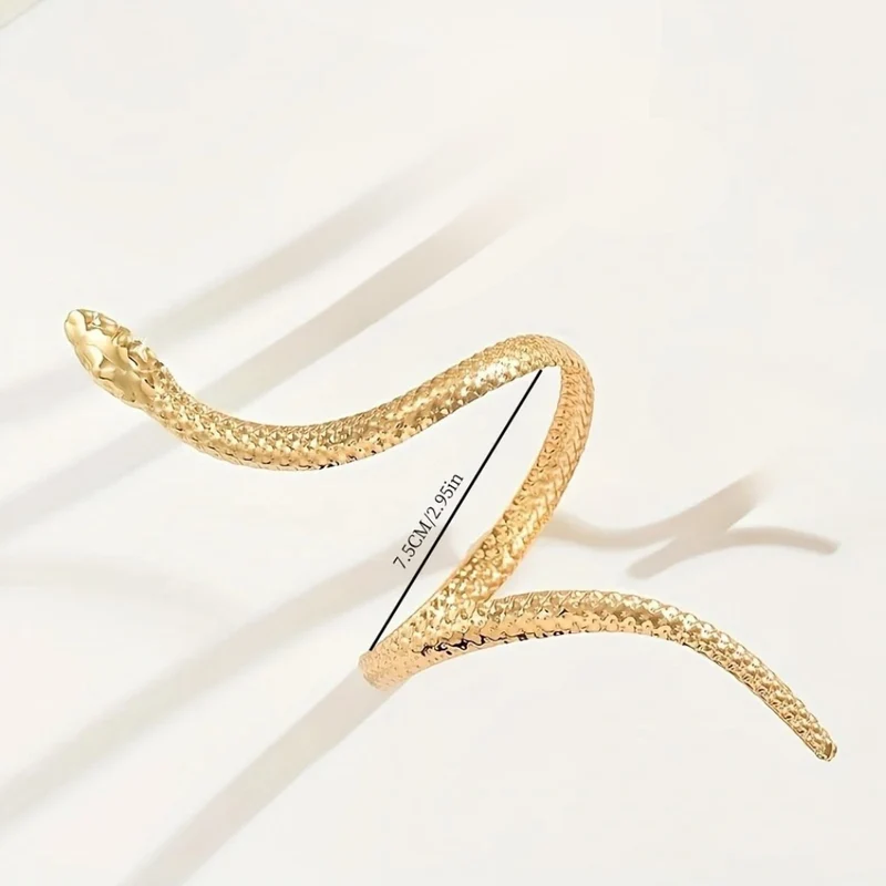 Bracelet de Bras Serpent Doré