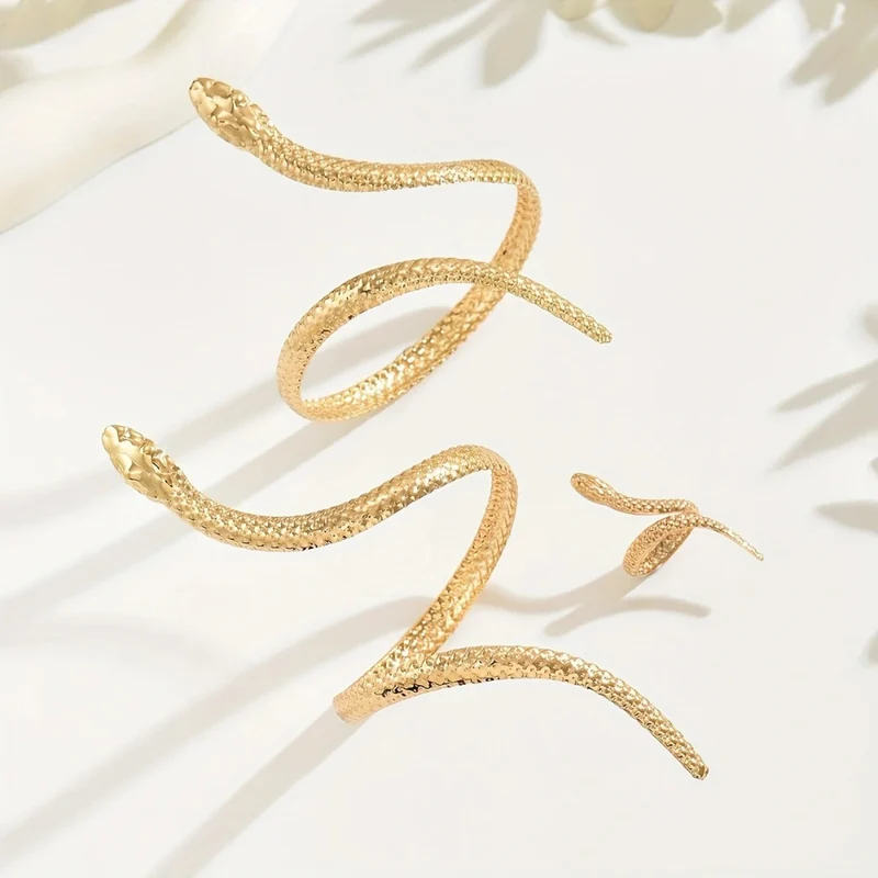 Bracelet de Bras Serpent Doré