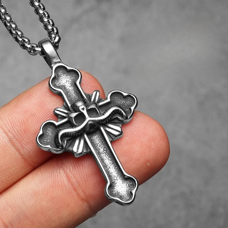 Collier Croix Gothique Homme