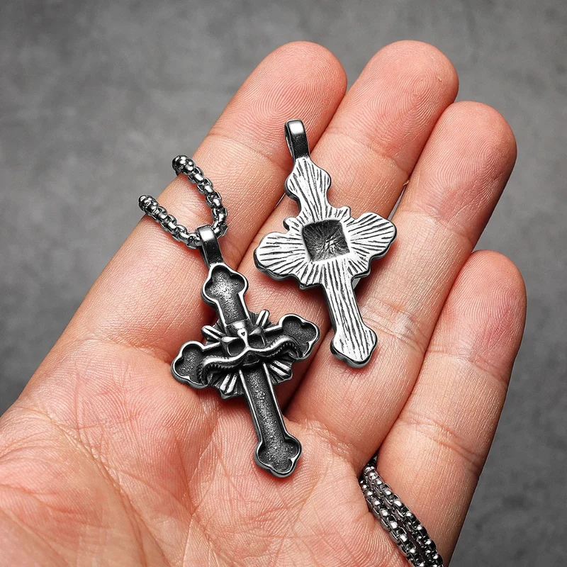 Collier Croix Gothique Homme