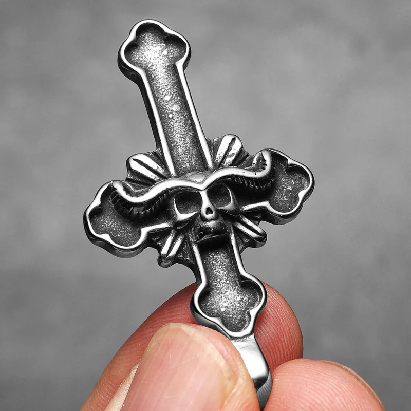 Collier Croix Gothique Homme