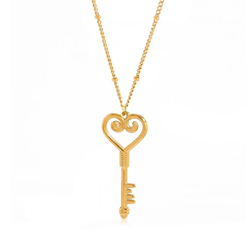Double Collier Clé & Coeur Cadenas