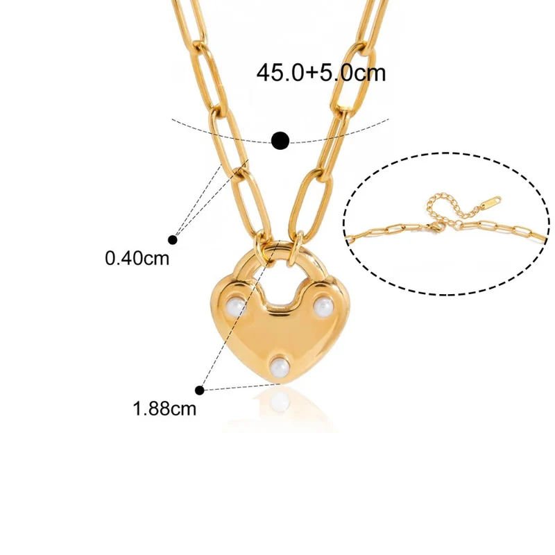 Double Collier Clé & Coeur Cadenas