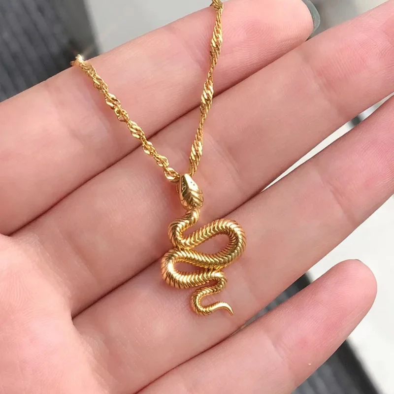 Collier Serpent Or