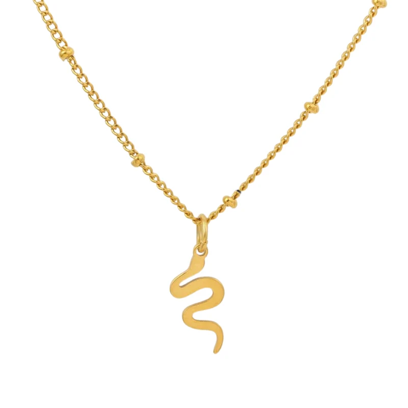 Collier pendentif Serpent Simple
