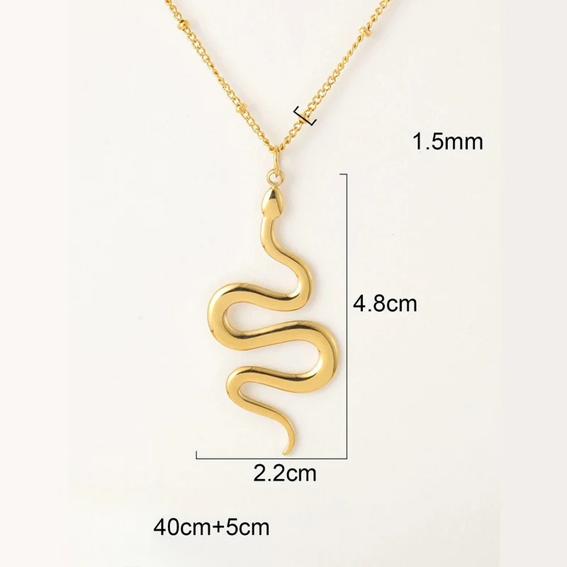Collier pendentif Serpent Femme