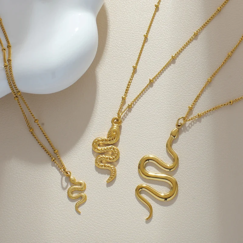 Collier Serpent Doré