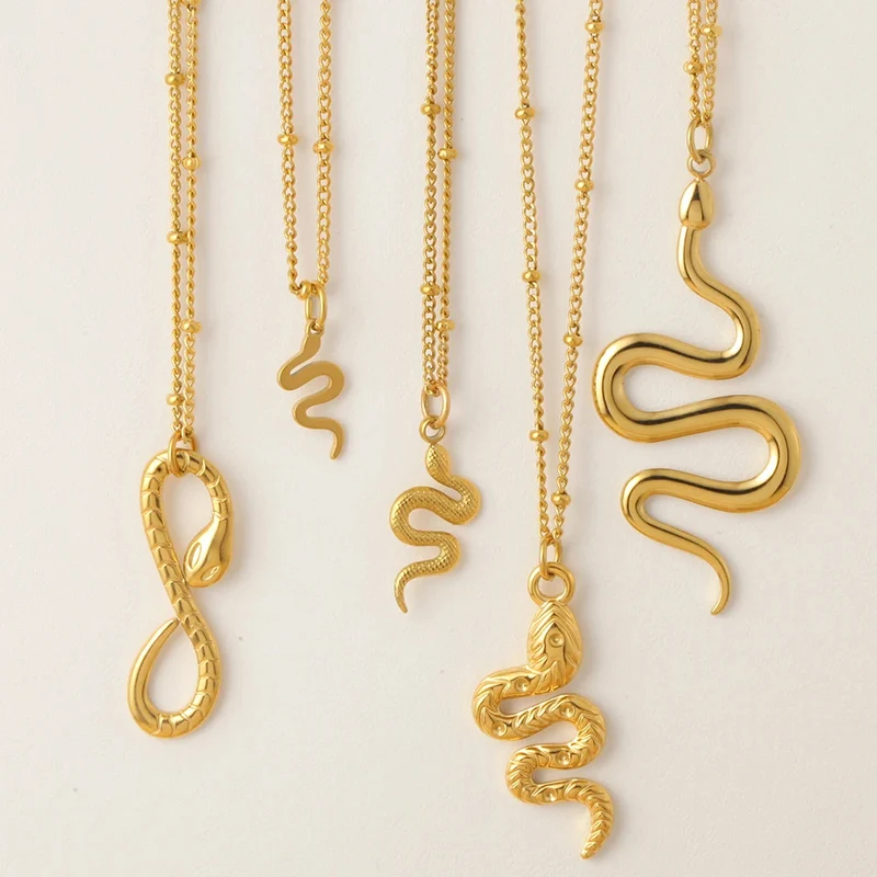 Collier Serpent Doré
