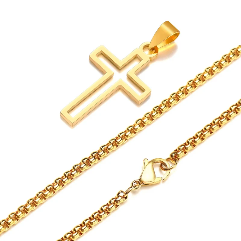 Collier Croix Ajourée Homme