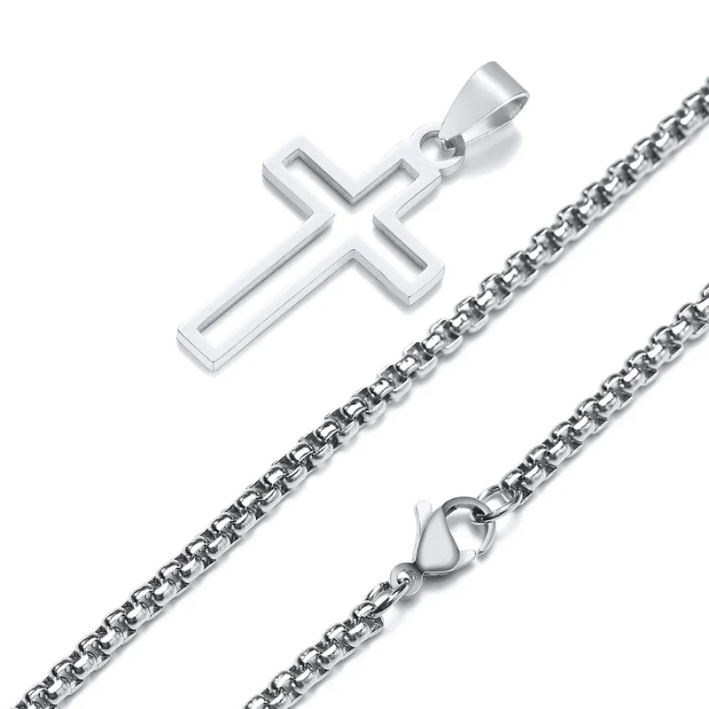 Collier Croix Ajourée Homme