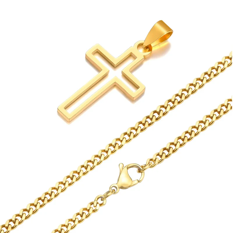 Collier Croix Ajourée Homme