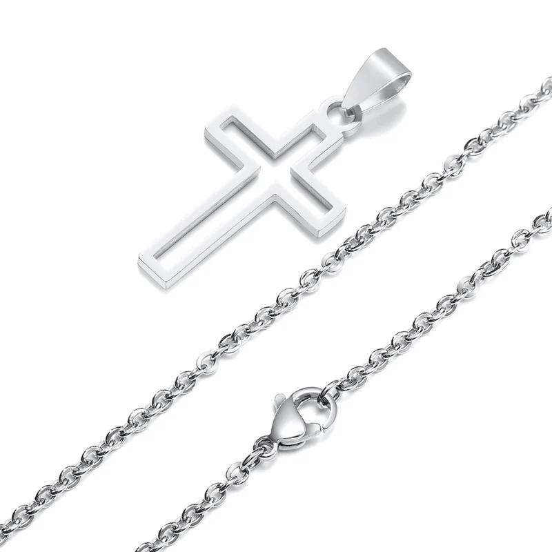 Collier Croix Ajourée Homme