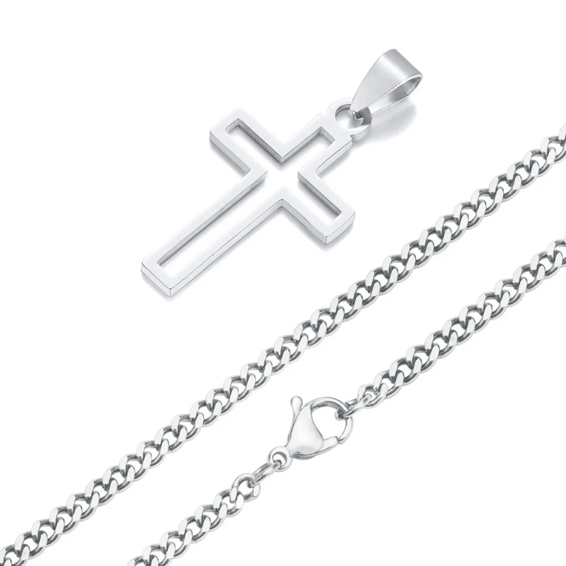 Collier Croix Ajourée Homme