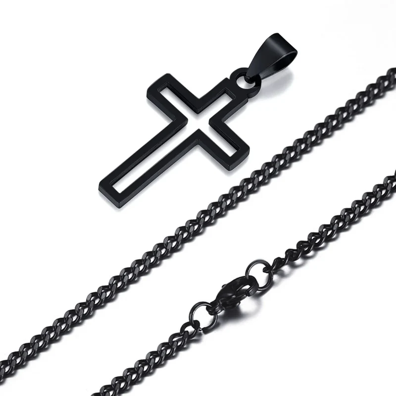 Collier Croix Ajourée Homme