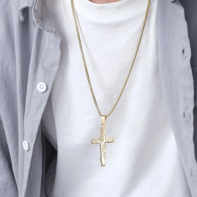 Collier Croix Arbre
