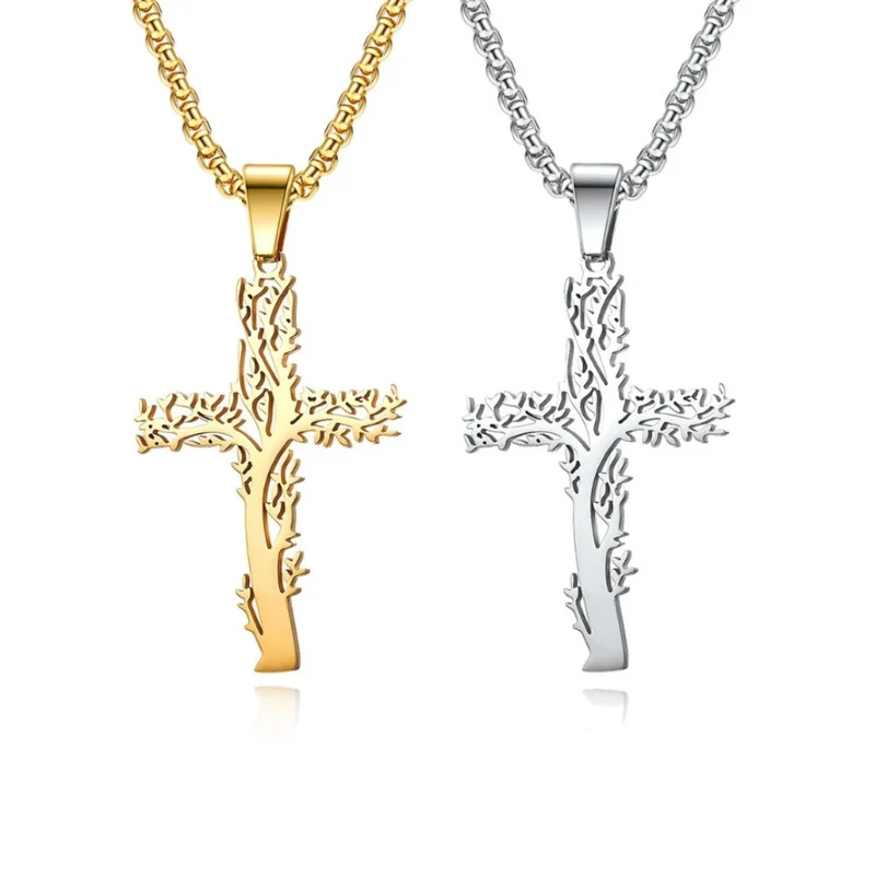Collier Croix Arbre