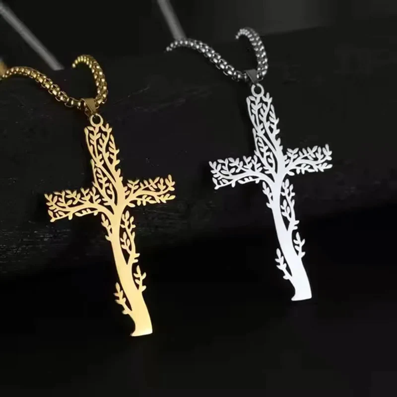 Collier Croix Arbre