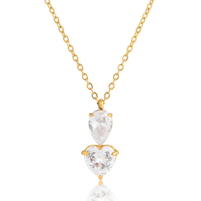 Collier Zircon Coeur