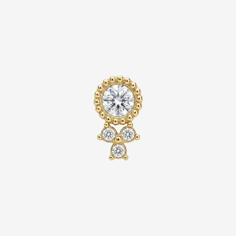 Piercing Cristal Étincelant Élégant (1 pièce)