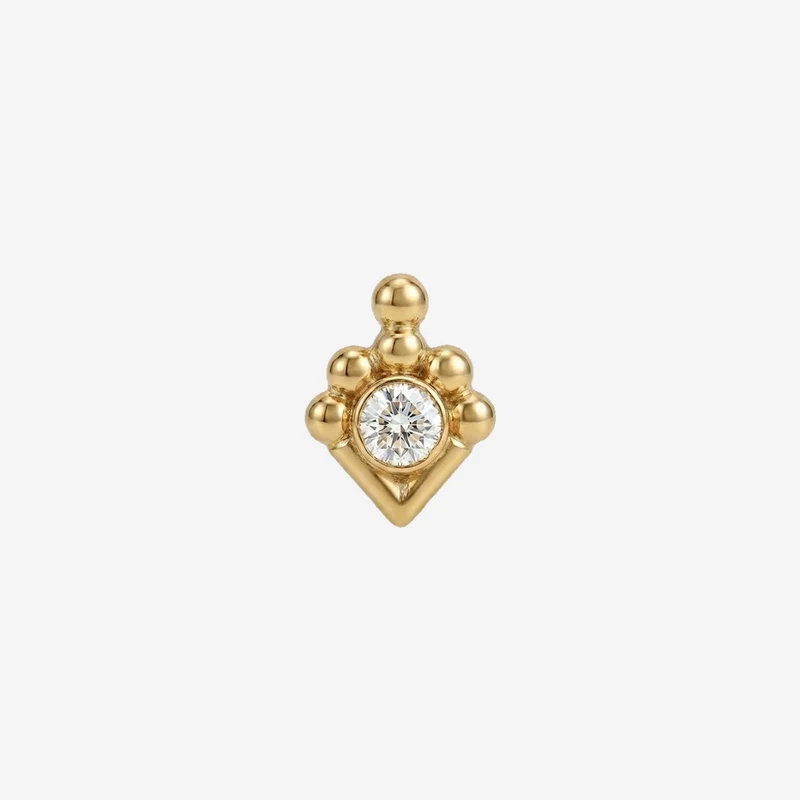 Piercing Bulles Raffiné avec Cristaux (1 pièce)