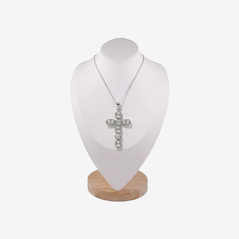 Collier Croix en Cristaux Raffiné