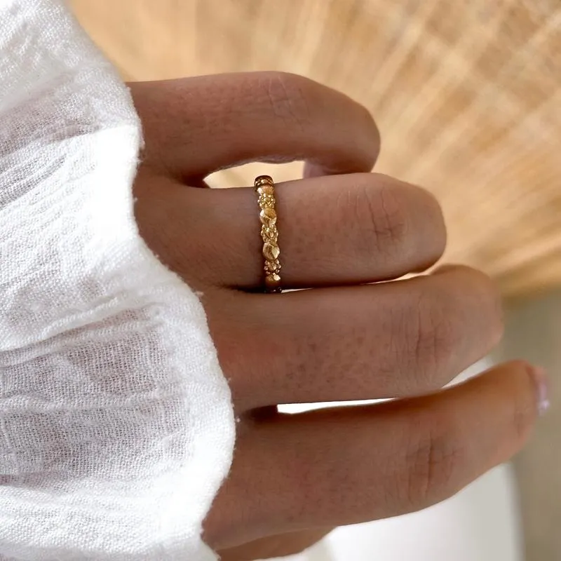 Bague "Felie" plaqué or