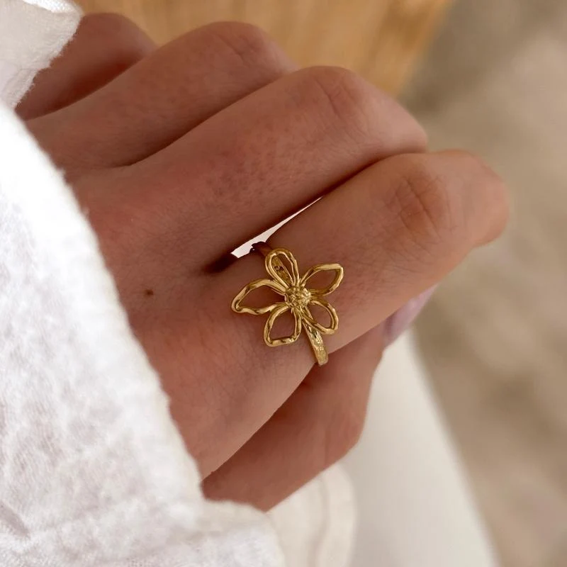 Bague "Eline" acier