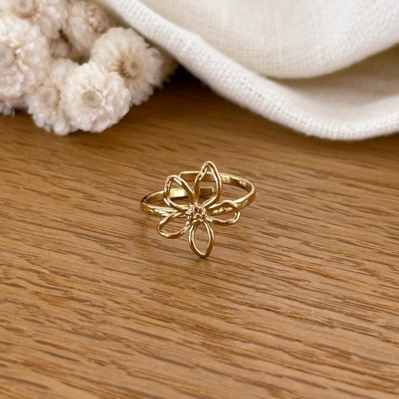 Bague "Eline" acier