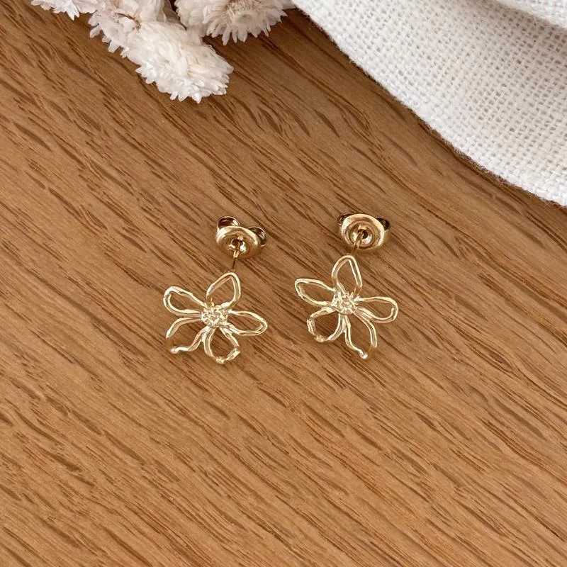 Boucles d'oreilles "Eline" acier