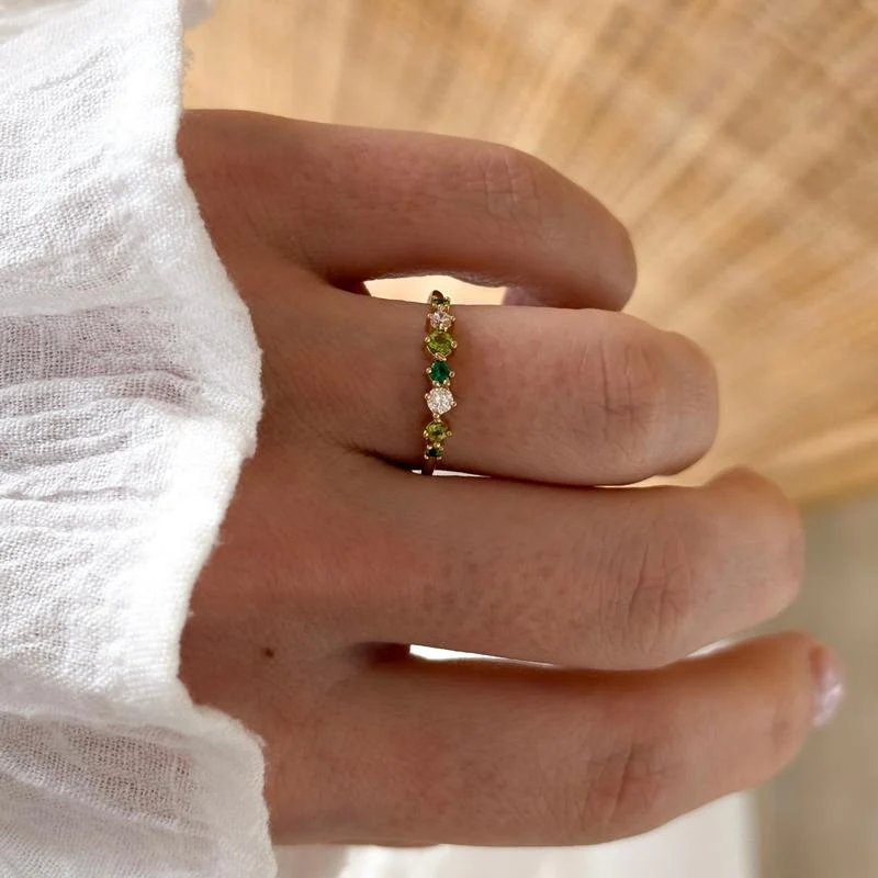 Bague "Verlina" plaqué or