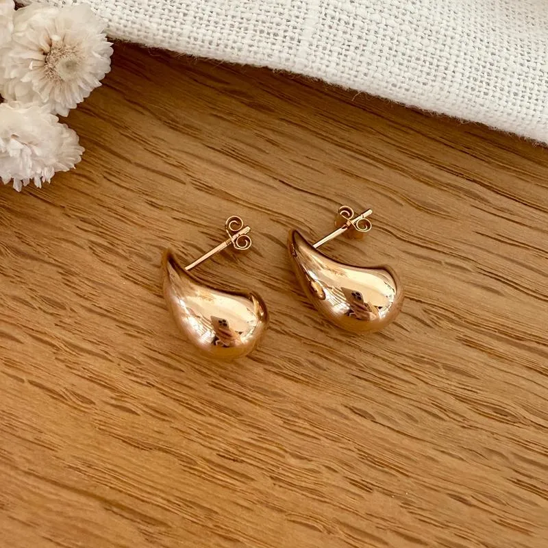 Boucles d'oreilles "Edith" plaqué or
