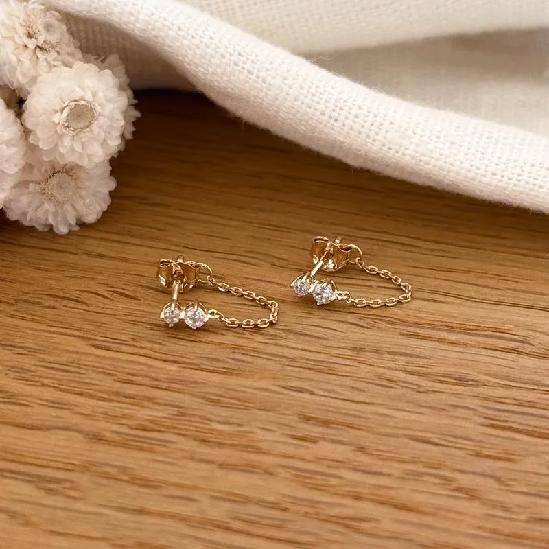 Boucles d'oreilles "Ania" plaqué or