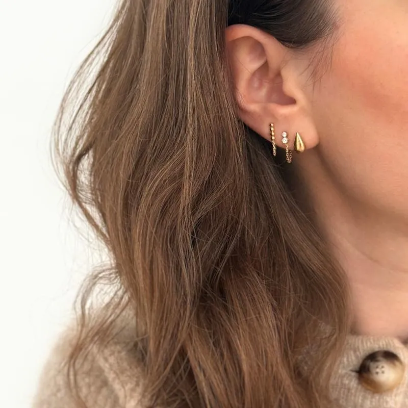 Boucles d'oreilles "Ania" plaqué or