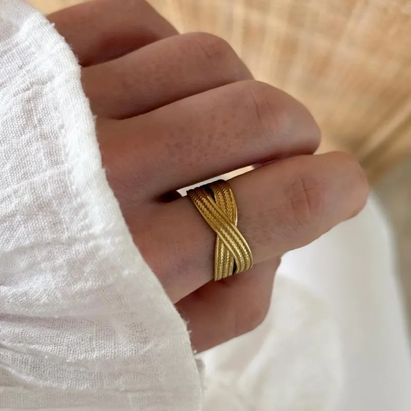 Bague "Aya" acier