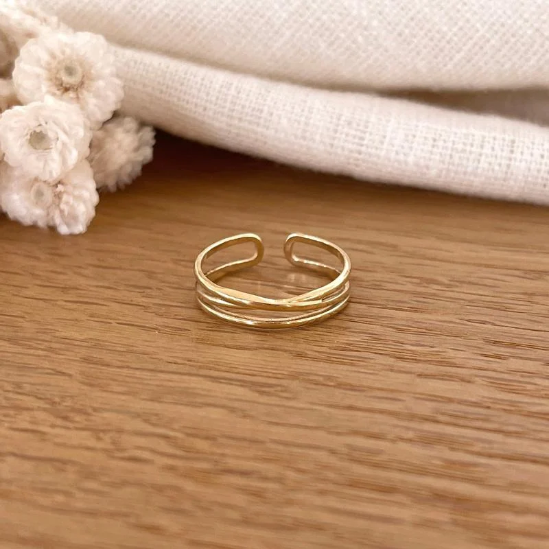 Bague "Tea" acier