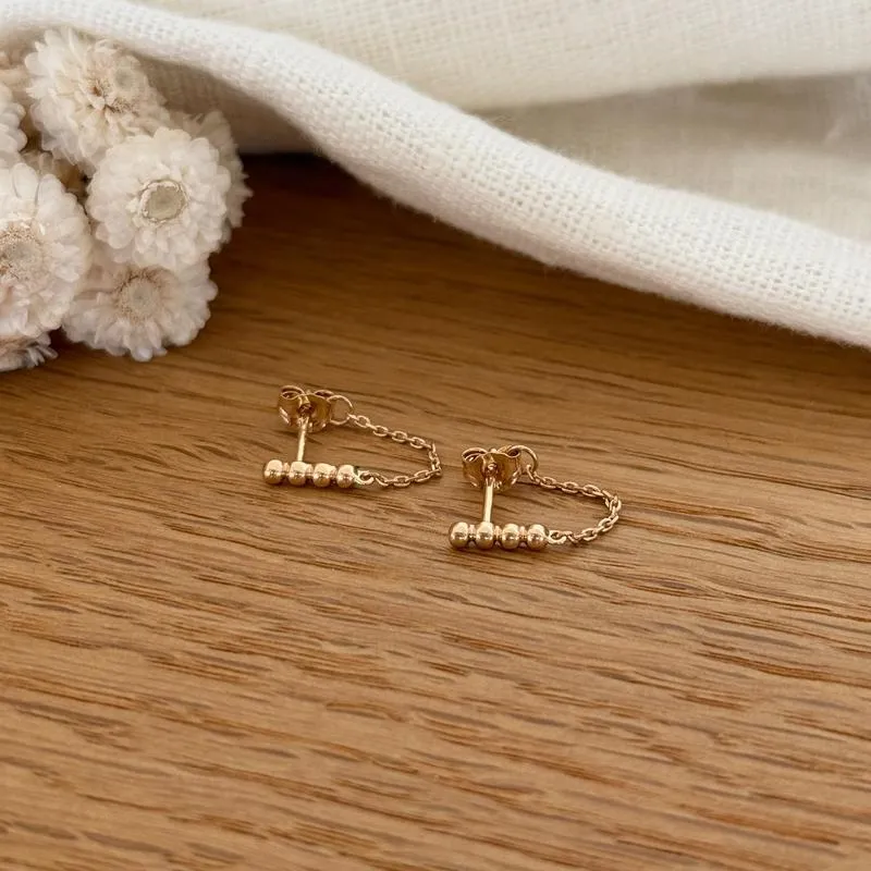Boucles d'oreilles "Binta" plaqué or