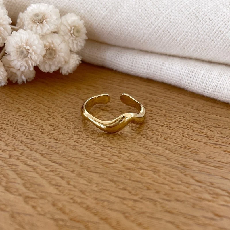 Bague "Beach" acier