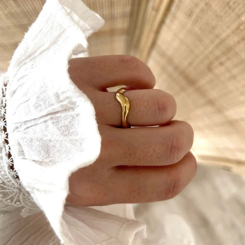 Bague "Beach" acier