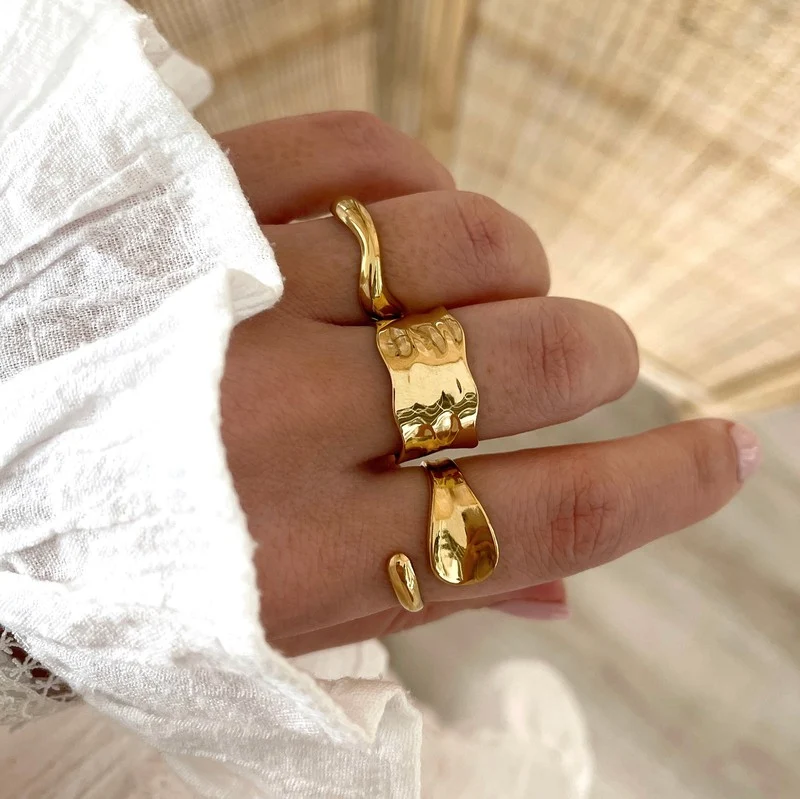 Bague "Beach" acier