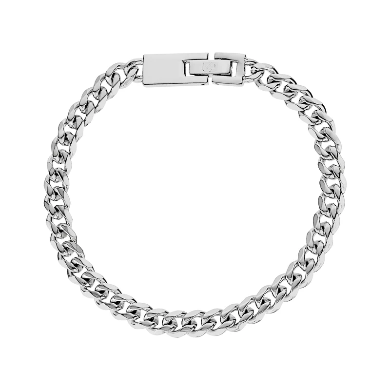 Bracelet à maillons cubains gravés de 6,5 mm