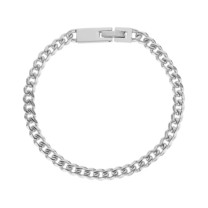 Bracelet à maillons cubains gravés de 5 mm
